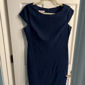Elegant Navy Blue Women's Dress 10
